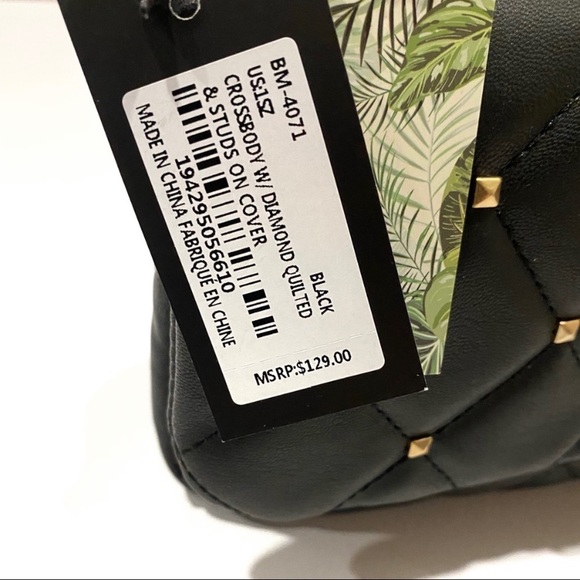 Badgley Mischka Diamond Quilted Crossbody Bag NWT - Picture 15 of 15